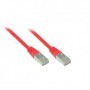 Alcasa 1m Cat5e cavo di rete Rosso SF/UTP (S-FTP) (855R-010)