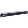 Intellinet 714037 unità di distribuzione dell'energia (PDU) 8 presa(e) AC 1U Alluminio, Nero (714037)