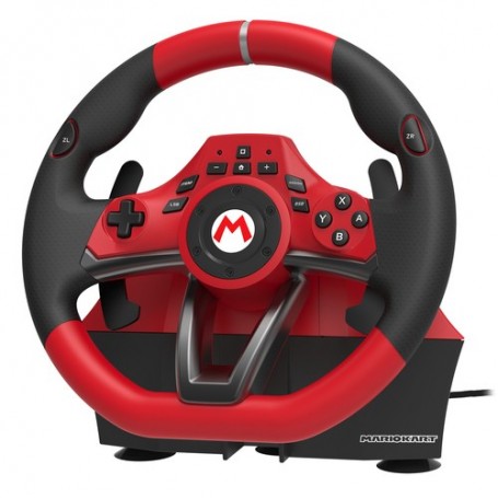 Hori NSW-228U periferica di gioco Nero, Rosso USB Sterzo + Pedali Analogico Nintendo Switch (NSW-228U)