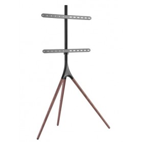 Techly ICA-TR18SAM Supporto TV a parete 165,1 cm (65") Nero, Noce (ICA-TR18SAM)