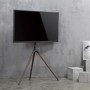 Techly ICA-TR18SAM Supporto TV a parete 165,1 cm (65") Nero, Noce (ICA-TR18SAM)