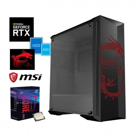 PC Gaming PRO2 RTX Intel Core i7-9700K 3.6GHz/12MB(8CORE)/LIQUID+32GB+(2.5TB)M.2 500 SSD+2TB+MSI RTX (PRO2_RTX_9700K_2060_25T_L)