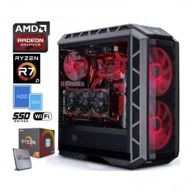 PC Gaming PRO1 RX1 AMD RYZEN 7 1700 3.0GHz(8CORE)+16GB/3200+(2.25TB)M.2 250 SSD/850EVO+2TB+RADEON PU (PRO1RX_1700_RX580_8G_225T)
