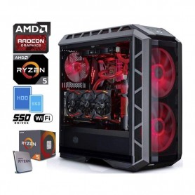PC Gaming PRO1 RX1 AMD RYZEN 5 1600 3.2GHz/19MB(6CORE)+16GB/3200+(2.25TB)M.2 250 SSD/850EVO+2TB+RADE (PRO1RX_1600_RX580_8G_225T)