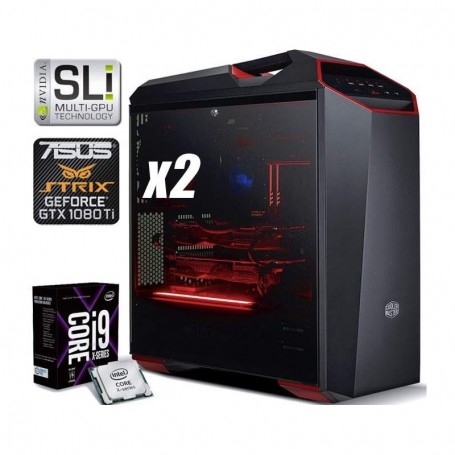 PC Gaming EXTREME GTX2 i9-7900X 3.30GHz/LIQUID+64GB+(5.0TB)M.2 1.0TB SSD/EVO960PRO+4.0TB+2xSTRI (_EXT_GTX2_i97900X_64G_1080Tix2)