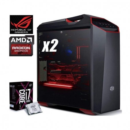 PC Gaming EXTREME RX2 i7-7820X 3.6GHz/LIQUID(8CORE)+32GB+(4.51TB)+2xSTRIX-RX580/8GB+BRW+STRIX X299 (EXTREME_RX2_7820X_2xRX580)