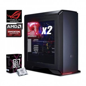 PC Gaming EXTREME RX2 i7-7740X 4.3GHz/LIQUID(4CORE)+32GB+(4.25TB)M.2 250 SSD/EVO960+4.0TB+2xSTRIX (EXTREME_RX2_i7740X_RX580_425)