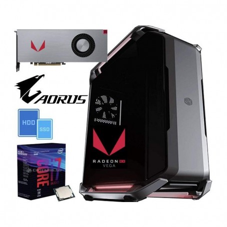 PC Gaming EXTREME RX1 Intel Core i7-8700 3.2GHz/12MB(6CORE)/LIQUID+32GB+(3.50TB)M.2 500 SSD/EVO850+3.0TB+R (EXT_RX1_8700_VEGA64)