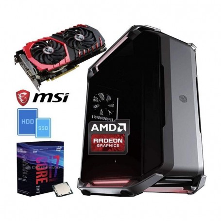PC Gaming EXTREME RX1 Intel Core i7-8700 3.2GHz/LIQUID(6CORE)+32GB+(3.50TB)M.2 500 SSD/EVO850+3.0TB (EXTREME_RX1_8700_RX580_350)