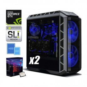 PC Gaming EXTREME GTX2 i7-8700K 3.7GHz/12MB(6CORE)/LIQUID+16GB+(3.25TB)M.2 250 SSD+3.0TB+2xGEFORCE M (EXT_GTX2_8700K_1070TI_8G_)