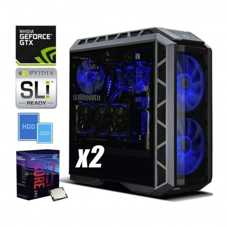 PC Gaming EXTREME GTX2 i7-8700K 3.7GHz/12MB(6CORE)/LIQUID+32GB+(3.25TB)M.2 250 EVO960+3.0TB+2xGEFORC (EXT_GTX2_8700K_1070TI_32G)