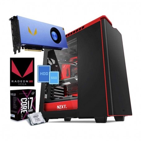 PC Gaming PRO1 RX Intel Core i7-7800X 3.5GHz(6CORE)+16GB+(3.50TB)M.2 500 SSD/EVO960+3.0TB+RADEON VEGA F (PRO1RX_I7800X_VEGAFRNT)