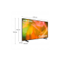 Samsung Series 8 TV Crystal UHD 4K 55" UE55AU8072 Smart TV Wi-Fi Black 2021 (UE55AU8072)