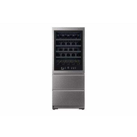 LG LSR200W cantina vino Cantinetta vino con compressore Libera installazione Nero, Acciaio inossidabile (LSR200W)