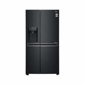 LG GSL761MCZZ side-by-side, larghezza 91,2 cm, 625L, DoorCooling +, ghiaccio tritato e acqua, acciaio nero opaco (GSL761MCZZ)