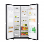 LG GSL761MCZZ side-by-side, larghezza 91,2 cm, 625L, DoorCooling +, ghiaccio tritato e acqua, acciaio nero opaco (GSL761MCZZ)