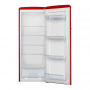 Frigorifero retrò Amica VKSR354150R, larghezza 55cm, 229l, illuminazione LED, 4 ripiani, rosso peperoncino (VKSR354150R)