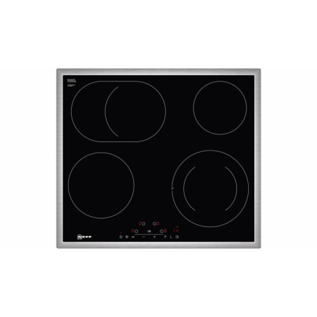 Neff TBD1676N Piano cottura elettrico, vetro ceramico, larghezza 60 cm, TouchControl, acciaio inossidabile (T16BD76N (T16BD76N0)