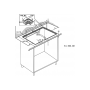 Neff TPD481AX Piano cottura a induzione con cappa aspirante integrata, vetroceramica, nero, larghezza 80 cm (T48PD1A (T48PD1AX0)