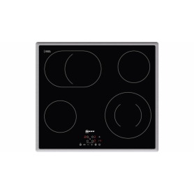 Neff T18B42N2 Piano cottura, vetroceramica, larghezza 60 cm, pulsanti sensore, telaio in acciaio inossidabile (TB1842 (T18B42N2)