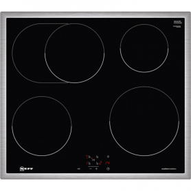 Piano cottura a induzione in vetroceramica Neff MBR 4660 NK (M46BR60N0K), acciaio inox (M46BR60N0K)