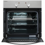 Exquisit  EBE555-1 EEK: un forno da incasso, 60 cm di larghezza, 62 litri, calore superiore / inferiore, inox (EBE555-1)