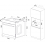 Amica EBX944620E EEK: Forno da incasso, 77 L, acciaio inox (EBX944620E)
