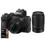 NIKON Z50 + 16-50 VR + 50-250 VR + SD 64GB KIT (GARANZIA NITAL 4 ANNI) (NK502)