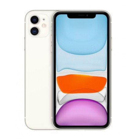 Apple iPhone 11 15,5 cm (6.1") Doppia SIM iOS 14 4G 128 GB Bianco (MHDJ3ZD/A)