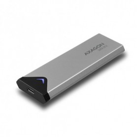 Axagon EEM2-U3C contenitore di unità di archiviazione Box esterno SSD Nero, Grigio M.2 (EEM2-U3C)
