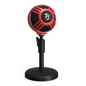 Arozzi Sfera Nero, Rosso Microfono da tavolo (SFERA-RED)