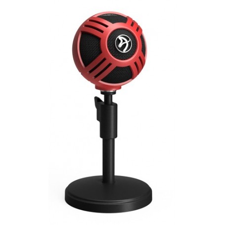 Arozzi Sfera Nero, Rosso Microfono da tavolo (SFERA-RED)