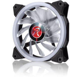 RAIJINTEK IRIS 12 RBW ADD-3 Case per computer Ventilatore 12 cm Nero, Bianco 3 pz (0R40B00112)