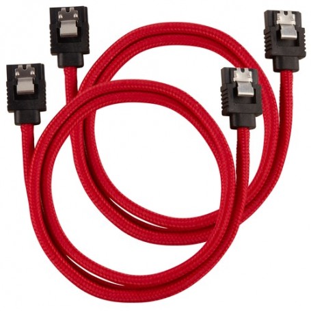 Corsair CC-8900254 cavo SATA 0,6 m Nero, Rosso (CC-8900254)