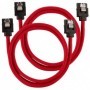Corsair CC-8900254 cavo SATA 0,6 m Nero, Rosso (CC-8900254)