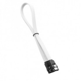 Cablemod ModMesh cavo SATA 0,3 m SATA 7-pin Nero, Bianco (CM-CAB-SATA-N30KW-R)