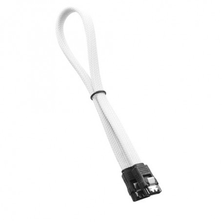 Cablemod ModMesh cavo SATA 0,3 m SATA 7-pin Nero, Bianco (CM-CAB-SATA-N30KW-R)