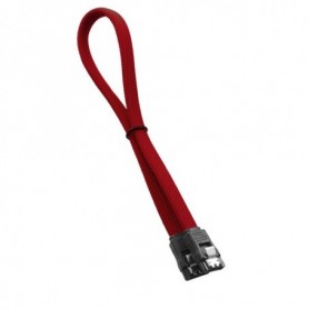 Cablemod ModMesh cavo SATA 0,3 m SATA 7-pin Nero, Rosso (CM-CAB-SATA-N30KR-R)