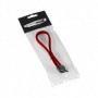 Cablemod ModMesh cavo SATA 0,3 m SATA 7-pin Nero, Rosso (CM-CAB-SATA-N30KR-R)