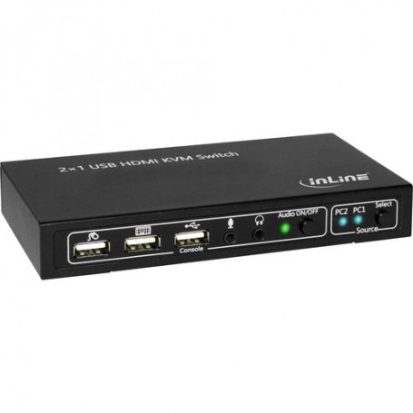 InLine 62602I switch per keyboard-video-mouse (kvm) Nero (62602I)