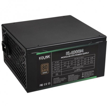 Kolink KL-1000M alimentatore per computer 1000 W 20+4 pin ATX Nero (KL-1000M)