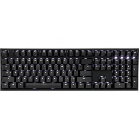 Ducky One 2 White LED tastiera USB Tedesco Nero, Bianco (DKON1808S-PDEPDAZW1)