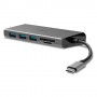 Lindy 43278 hub di interfaccia USB 3.2 Gen 1 (3.1 Gen 1) Type-C 5000 Mbit/s Grigio