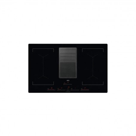 AEG IDK84453IB Piano cottura a induzione autosufficiente con cappa aspirante, larghezza 83 cm