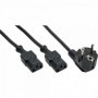 InLine 4043718012886 cavo di alimentazione Nero 1,8 m Spina di alimentazione di tipo F 2 x Attacco C13 (4043718012886)