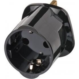 Brennenstuhl 1508533010 adattatore per presa di corrente Tipo G (UK) Nero (1508533010)