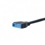 Akasa 9-pin/19-pin cavo USB 0,1 m USB 3.0 19-pin USB 2.0 9-pin Nero (AK-CBUB19-10BK)