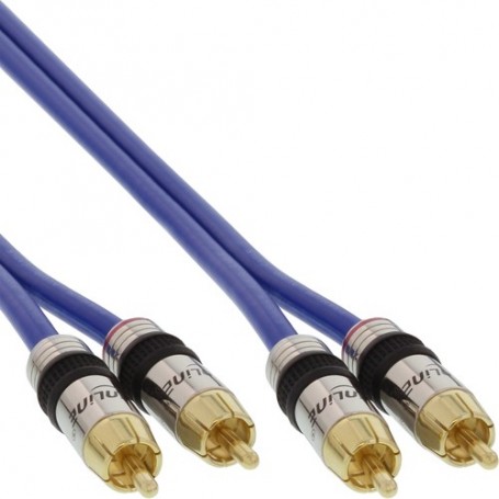 InLine 89705P cavo audio 2 x RCA Blu (89705P)