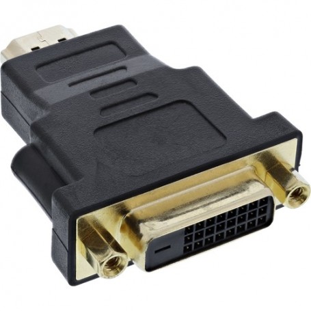 InLine 17670P adattatore per inversione del genere dei cavi DVI-D female Nero (17670P)