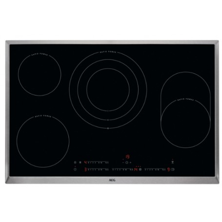 AEG HKC85487XB Nero Da incasso Ceramica 4 Fornello(i)